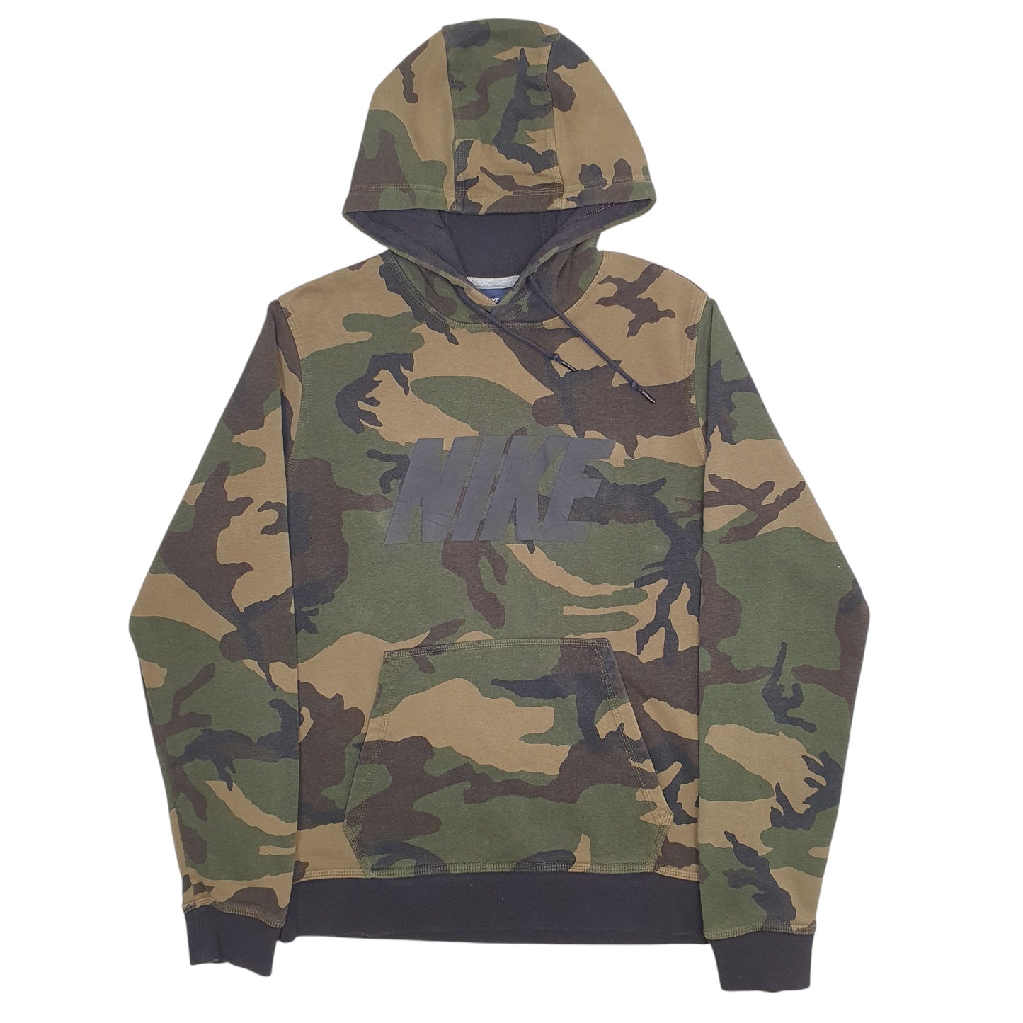 Mens Camo Nike Spellout Camouflage Hoodie Jumper