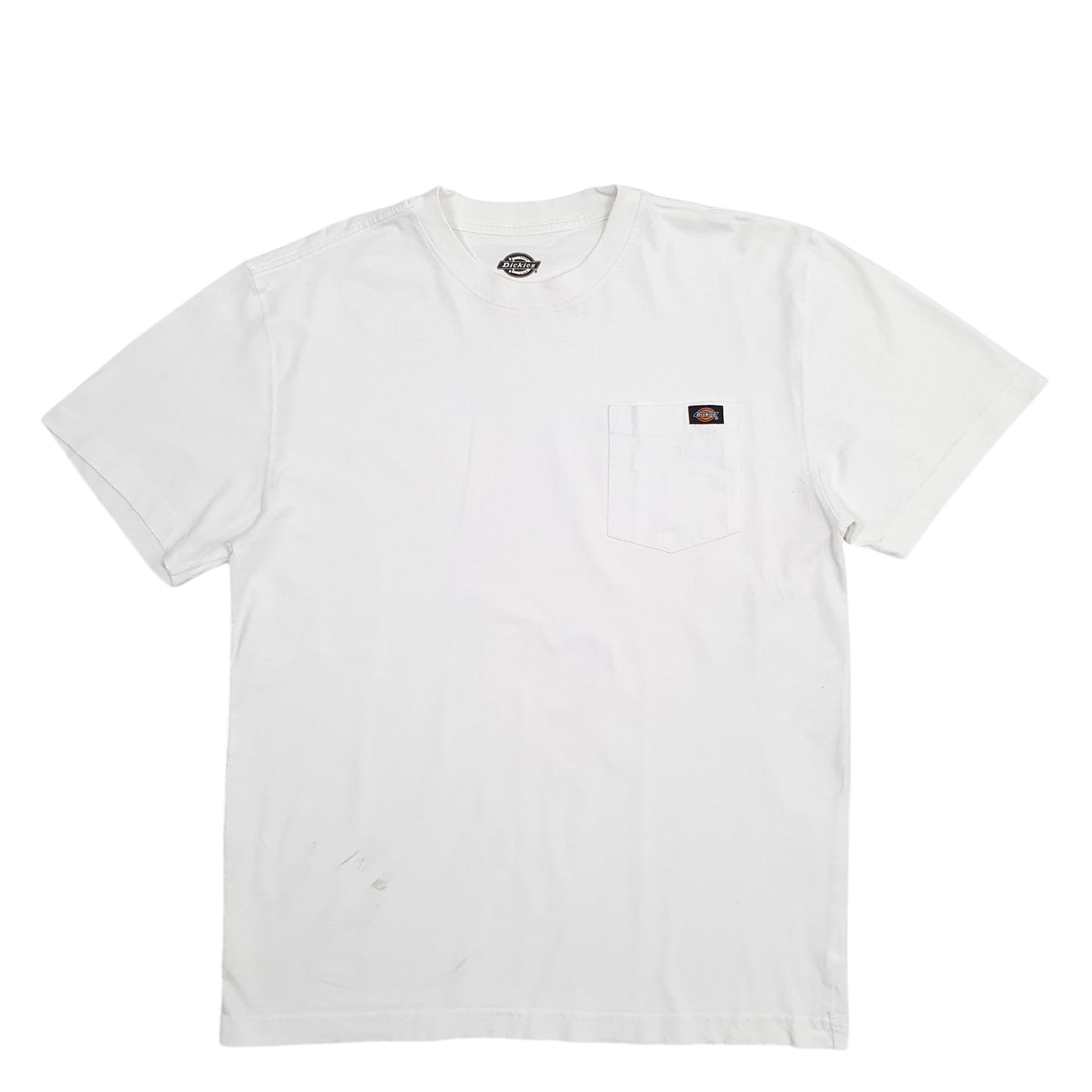 Mens White Dickies  Short Sleeve T Shirt