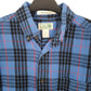 Mens Blue L.L.Bean Flannel Overshirt Long Sleeve Shirt