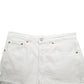Womens White Levis 501 Jorts Denim Shorts