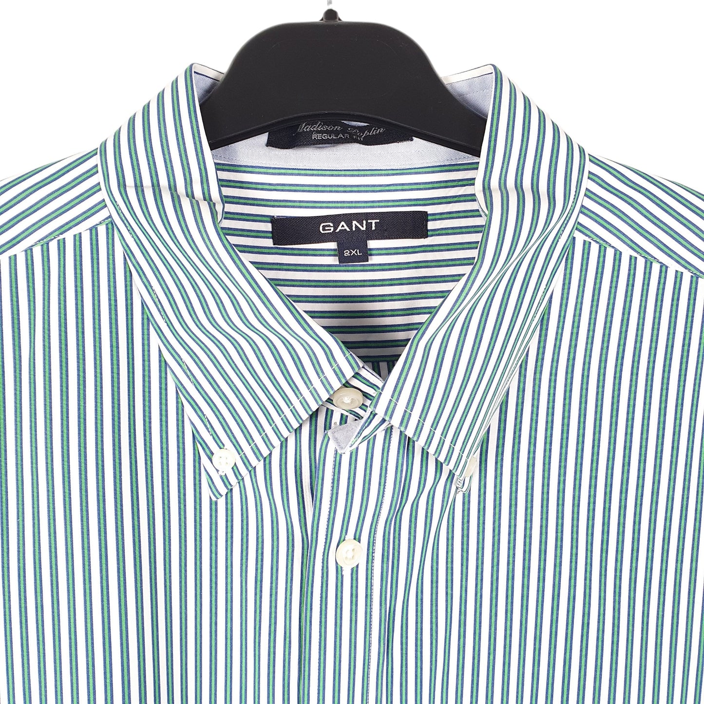 Mens White Gant Madison Poplin Long Sleeve Shirt