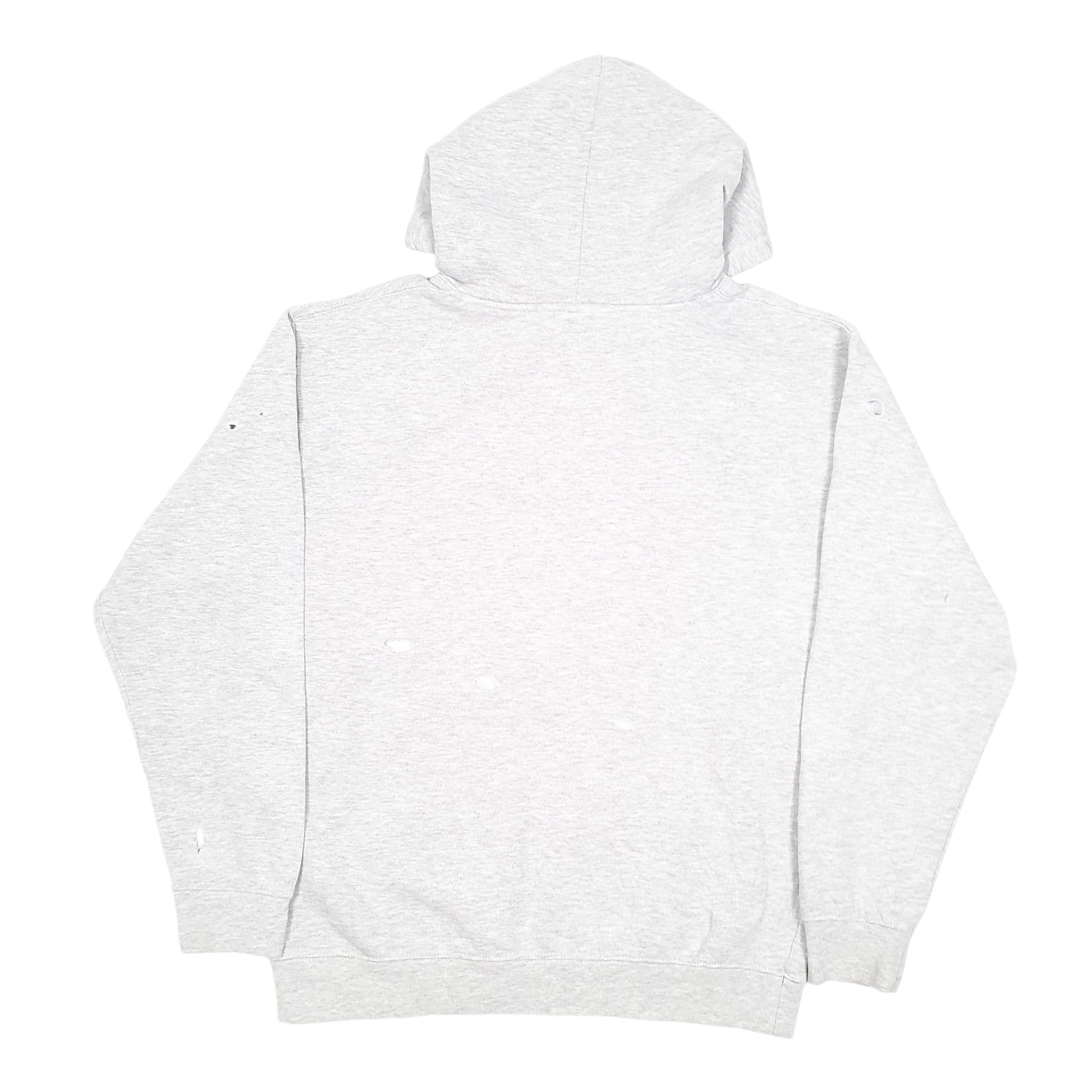 Mens Grey Obey Disent Distressed Since 1989 Hoodie Jumper