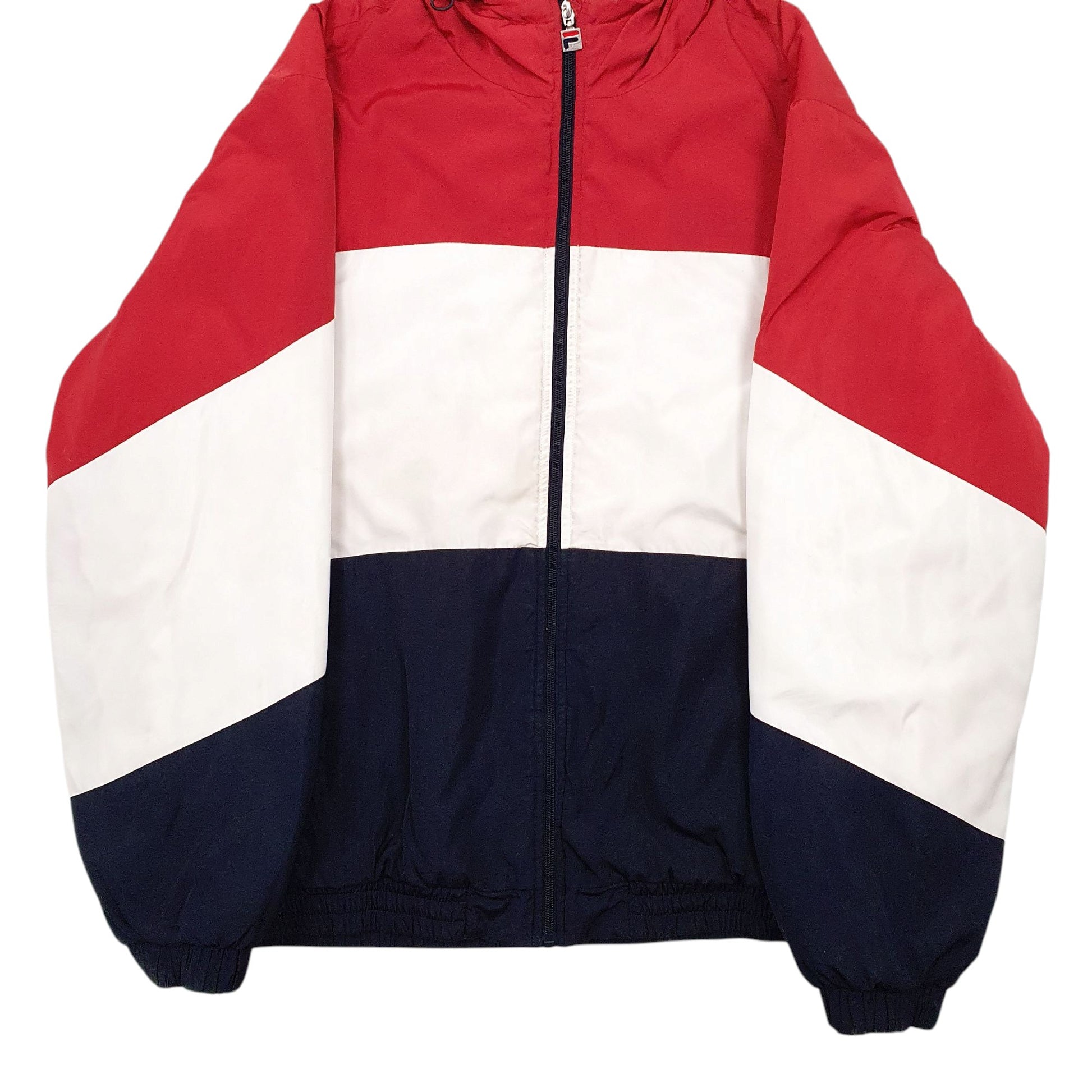 Mens White Fila   Coat