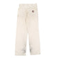 Mens Cream Edwin 101 Vintage Workwear Carpenter Trousers