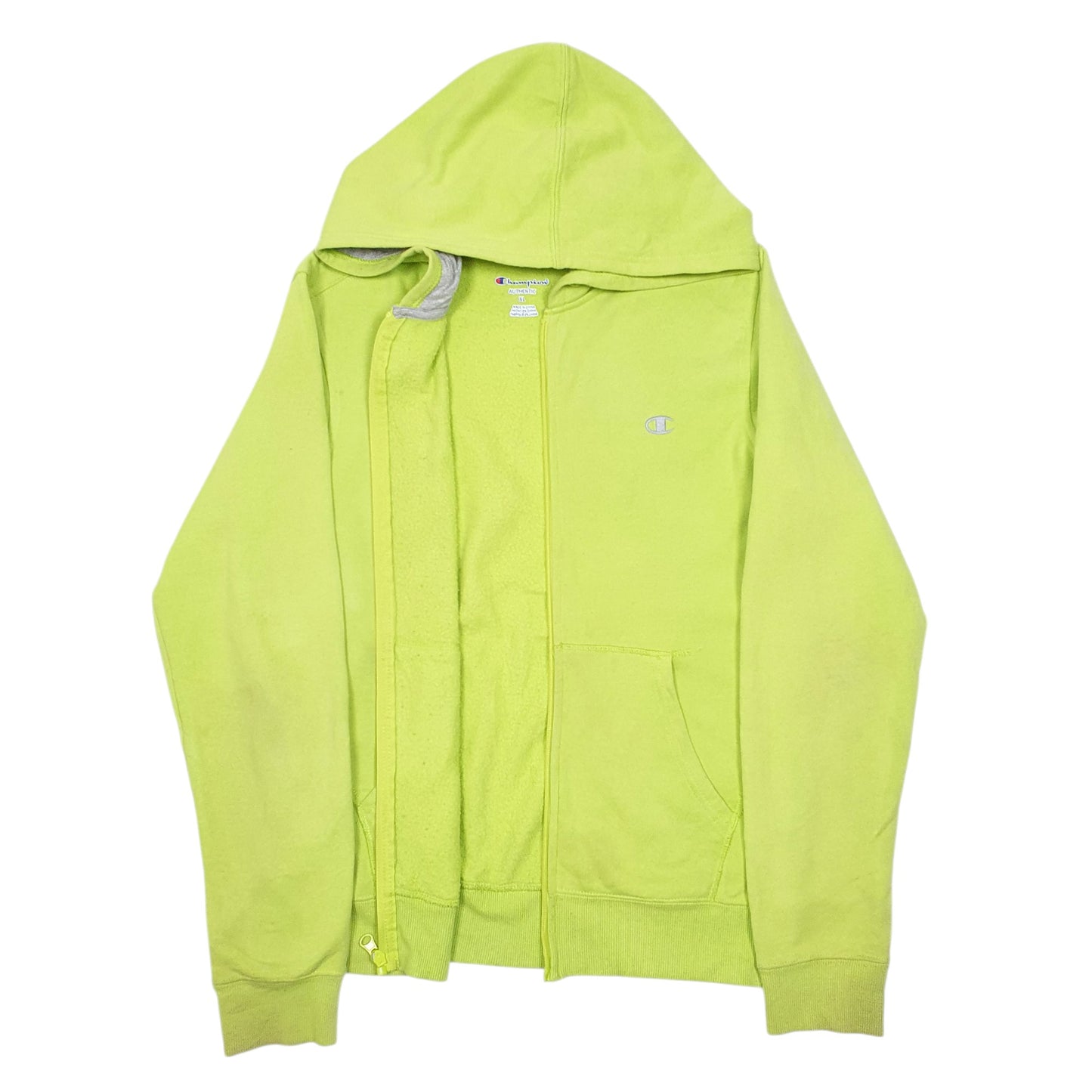 Womens Green Champion Hoodie Full Zip Jumper
