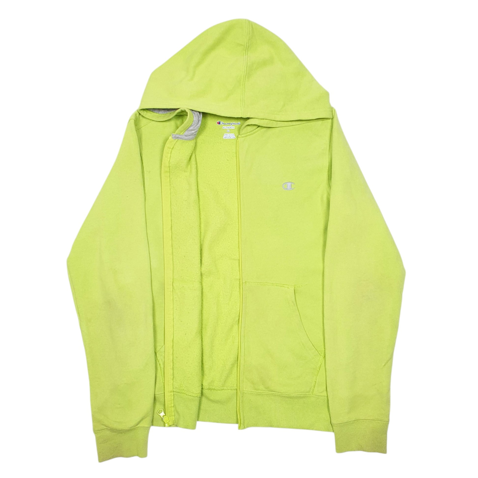 Womens Green Champion Hoodie Full Zip Jumper
