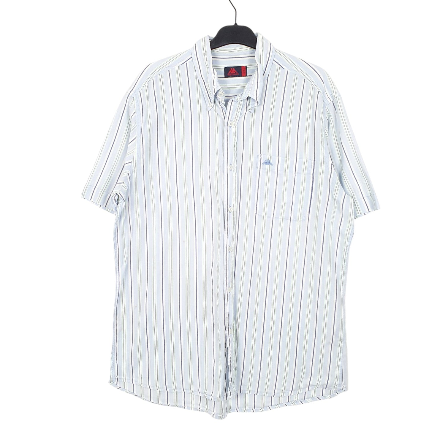 Mens Blue Kappa Robe Di Short Sleeve Shirt