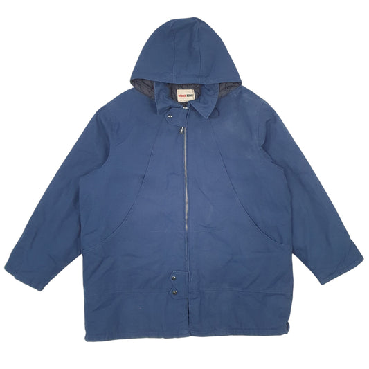 Mens Blue Work King   Coat