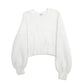 Womens White Sunday Brst  Crewneck Jumper