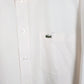 Mens White Lacoste  Long Sleeve Shirt