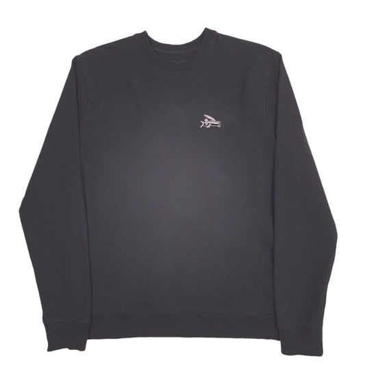 Mens Black Patagonia Fish Crewneck Jumper