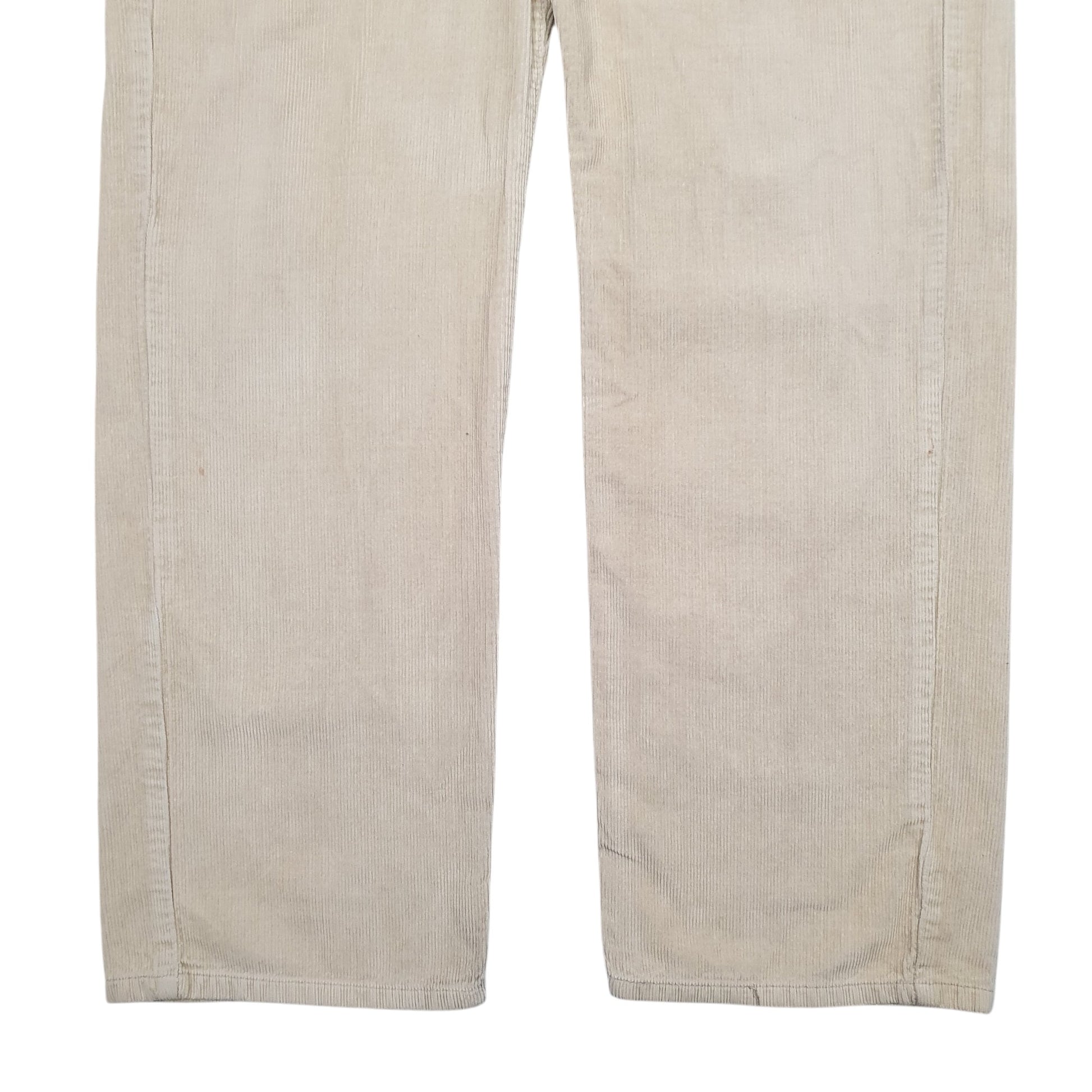 Mens Beige Levis 751 Corduroy Trousers