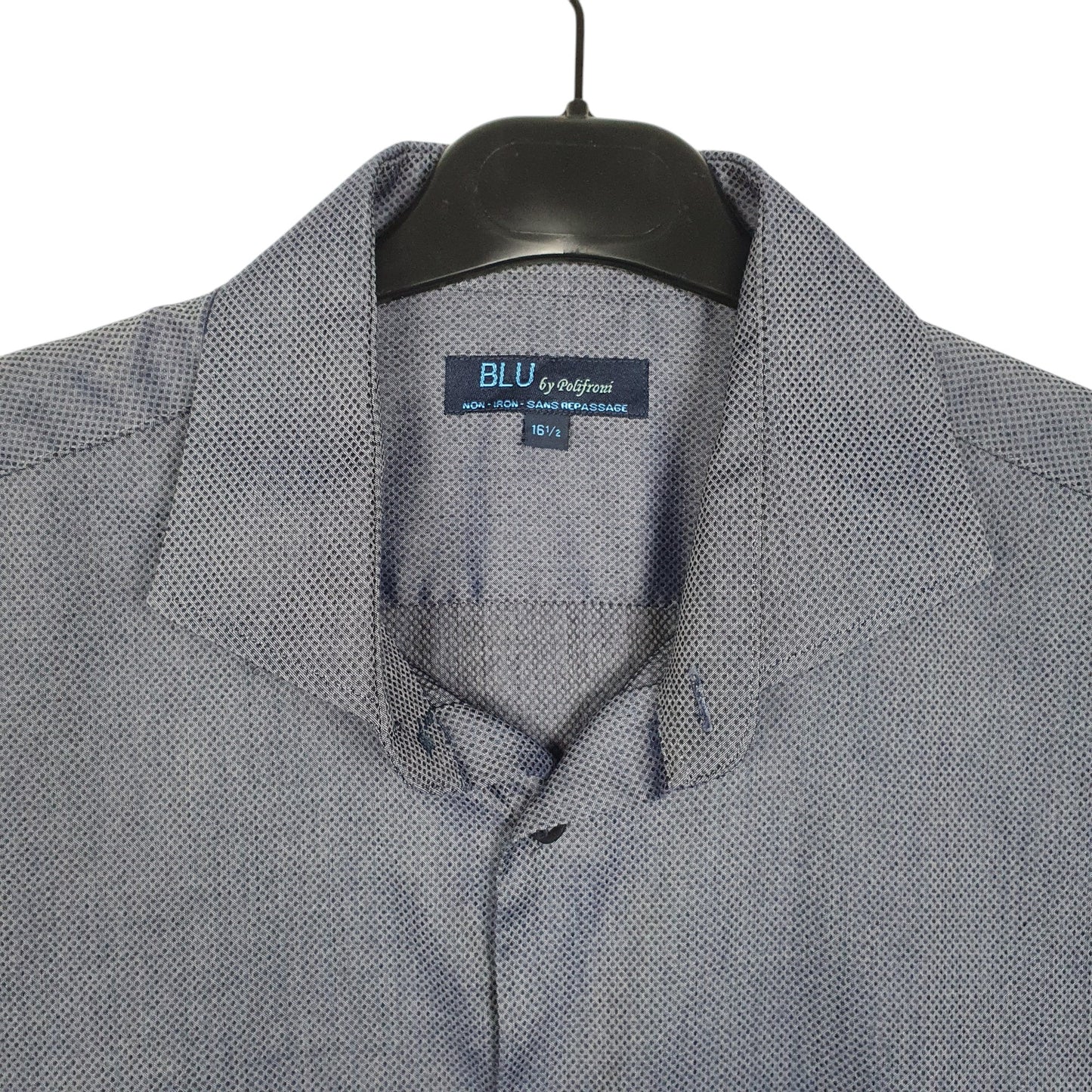 Mens Navy BLU By Polifroni  Long Sleeve Shirt
