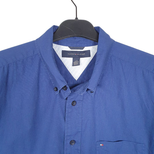 Mens Blue Tommy Hilfiger  Short Sleeve Shirt