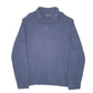 Mens Navy Nautica Knit Button Quarter Zip Jumper