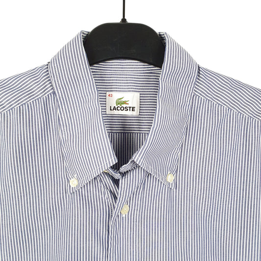 Mens White Lacoste  Short Sleeve Shirt