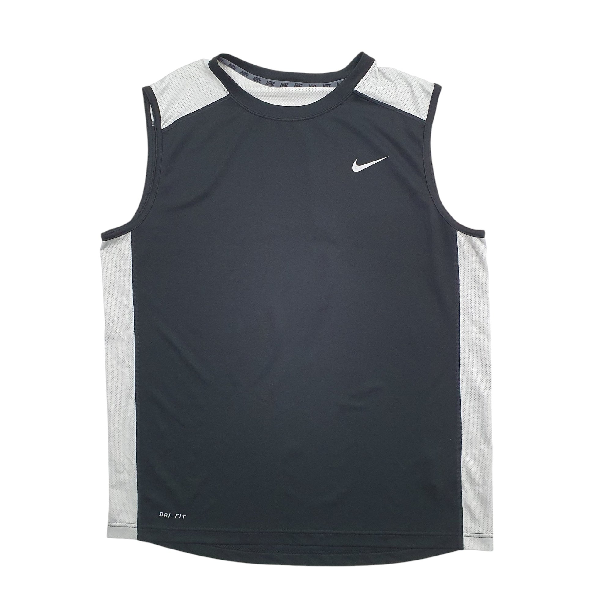 Mens Black Nike Dri-Fit Short Sleeve T Shirt