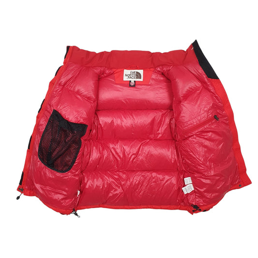 Womens Red The North Face Nuptse 800 Retro  Coat