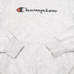 Mens Grey Champion Script Hoodie Jumper