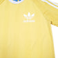 Mens Yellow Adidas Ringer Classic Short Sleeve T Shirt