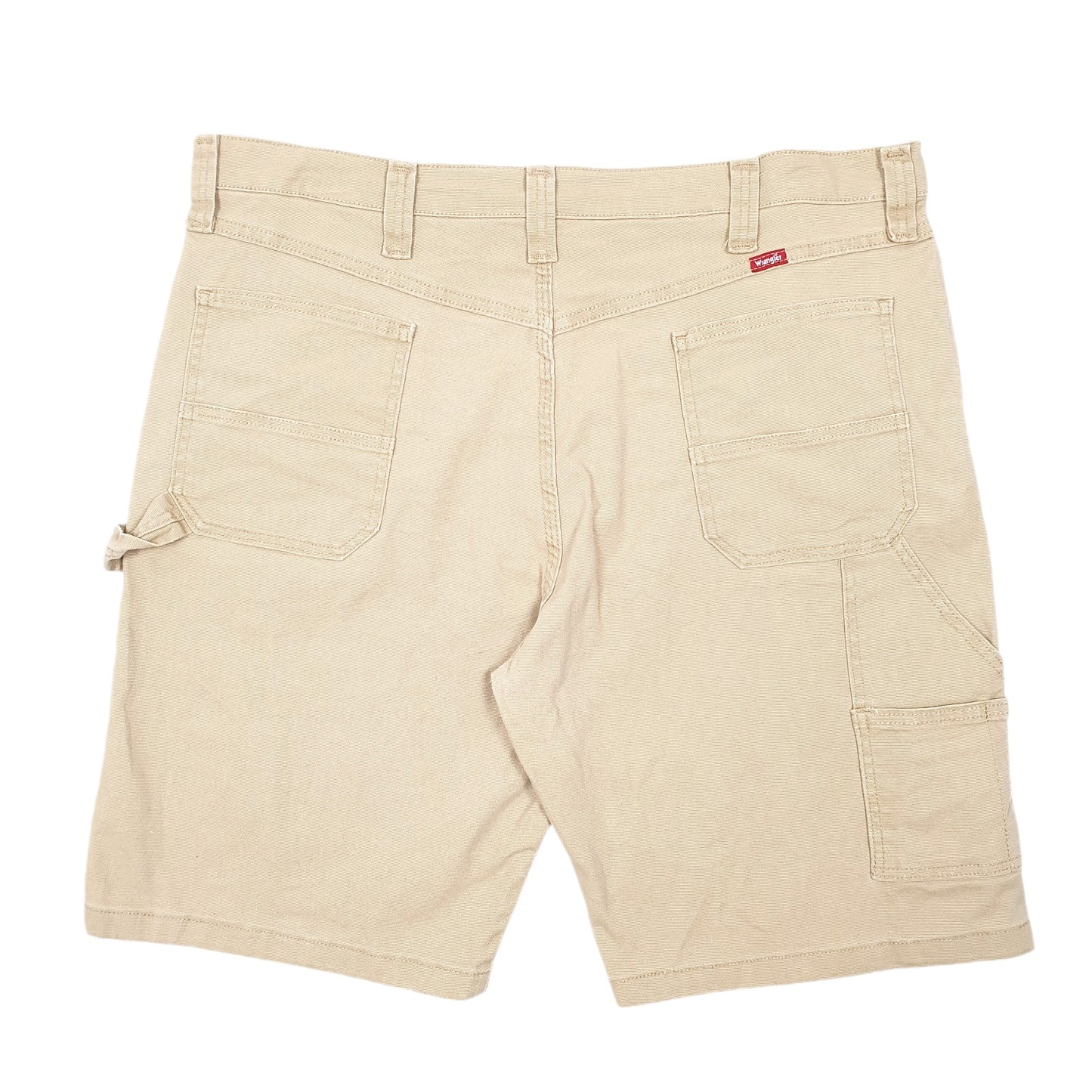 Mens Tan Wrangler Workwear Carpenter Shorts