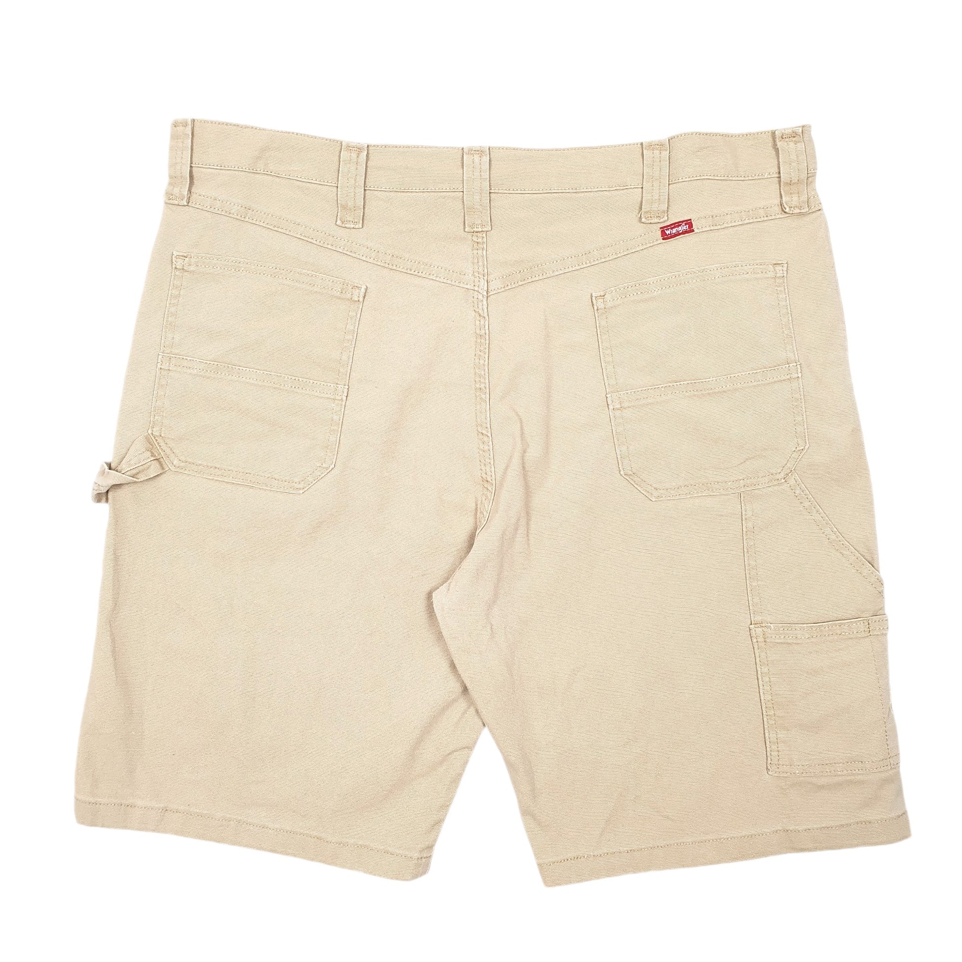 Mens Tan Wrangler Workwear Carpenter Shorts