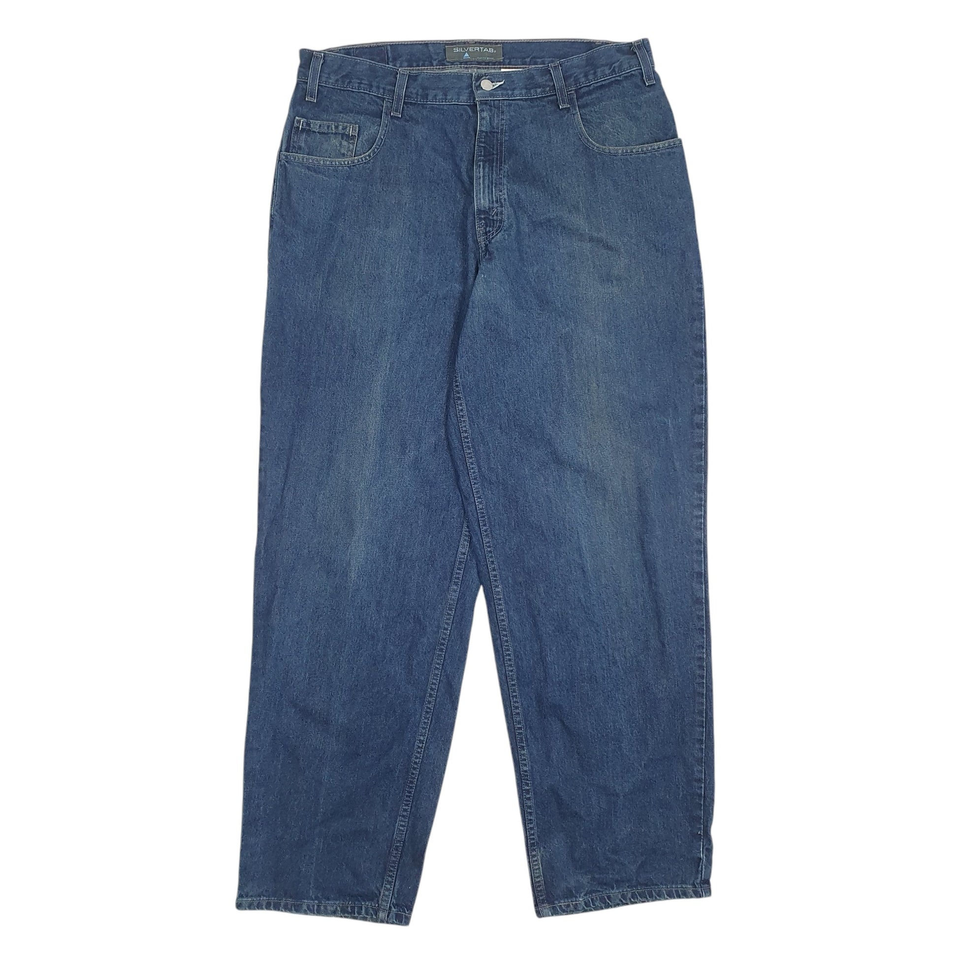 Mens Blue Levis Baggy Fit Vintage SilverTab JeansW36 L34