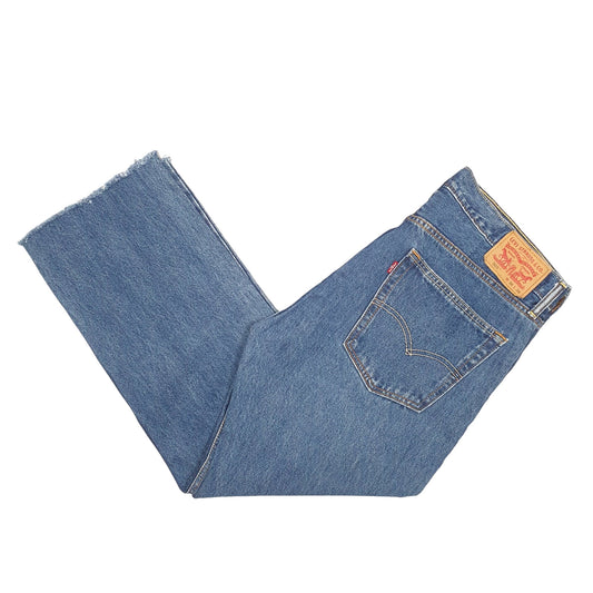 Mens Blue Levis Cut Offs 505 JeansW36 L29
