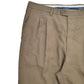 Mens Brown Burberry Pelican Double Pleated Chino Trousers