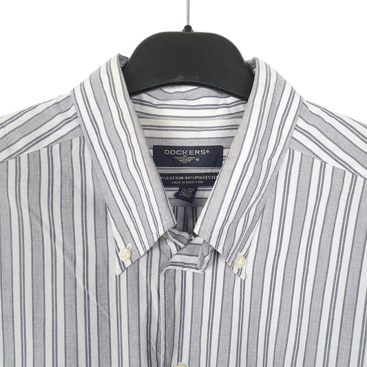 Mens Grey Dockers  Long Sleeve Shirt
