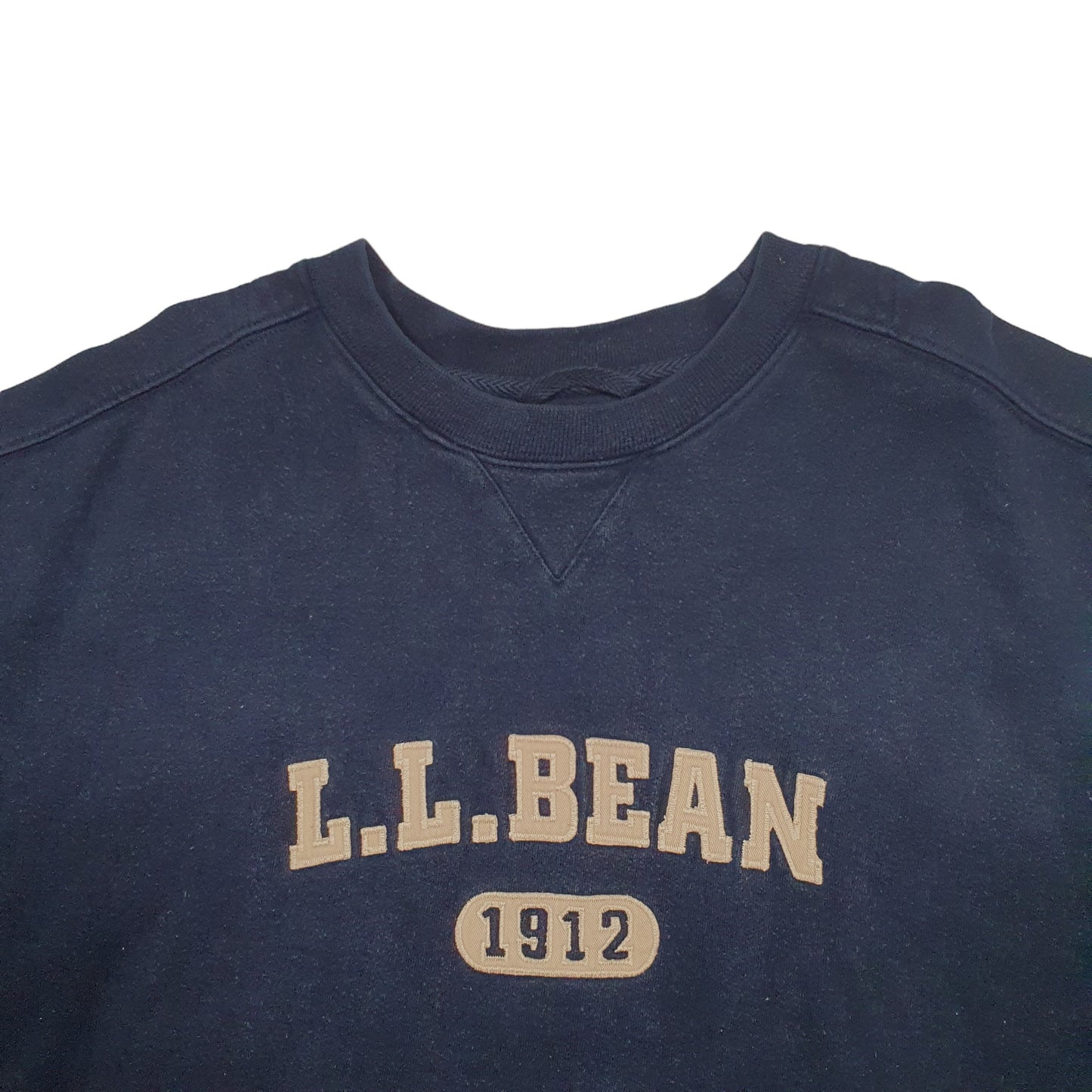 Mens Navy L.L.Bean Spellout Crewneck Jumper