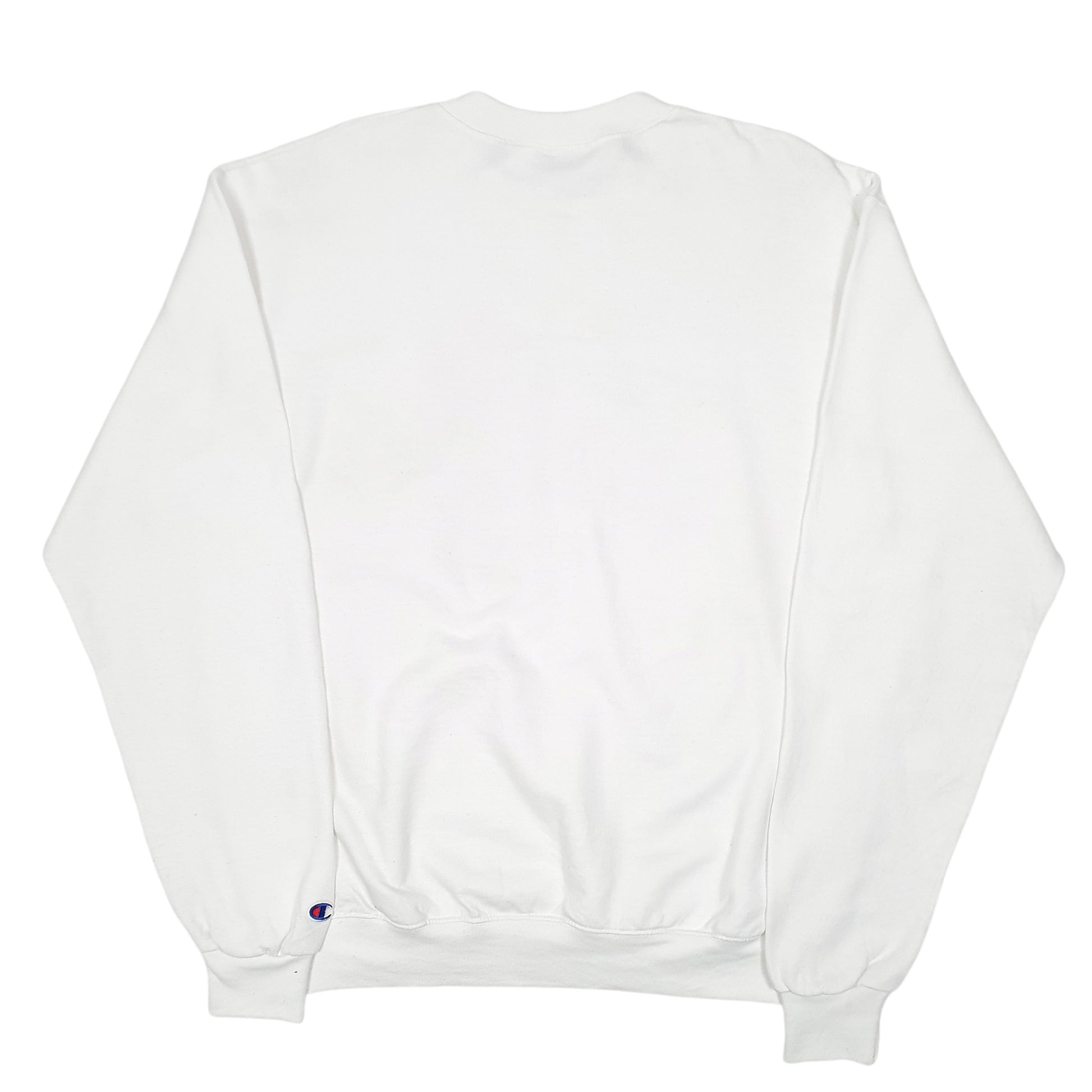 Mens White Champion Owls Baseball USA Crewneck Jumper