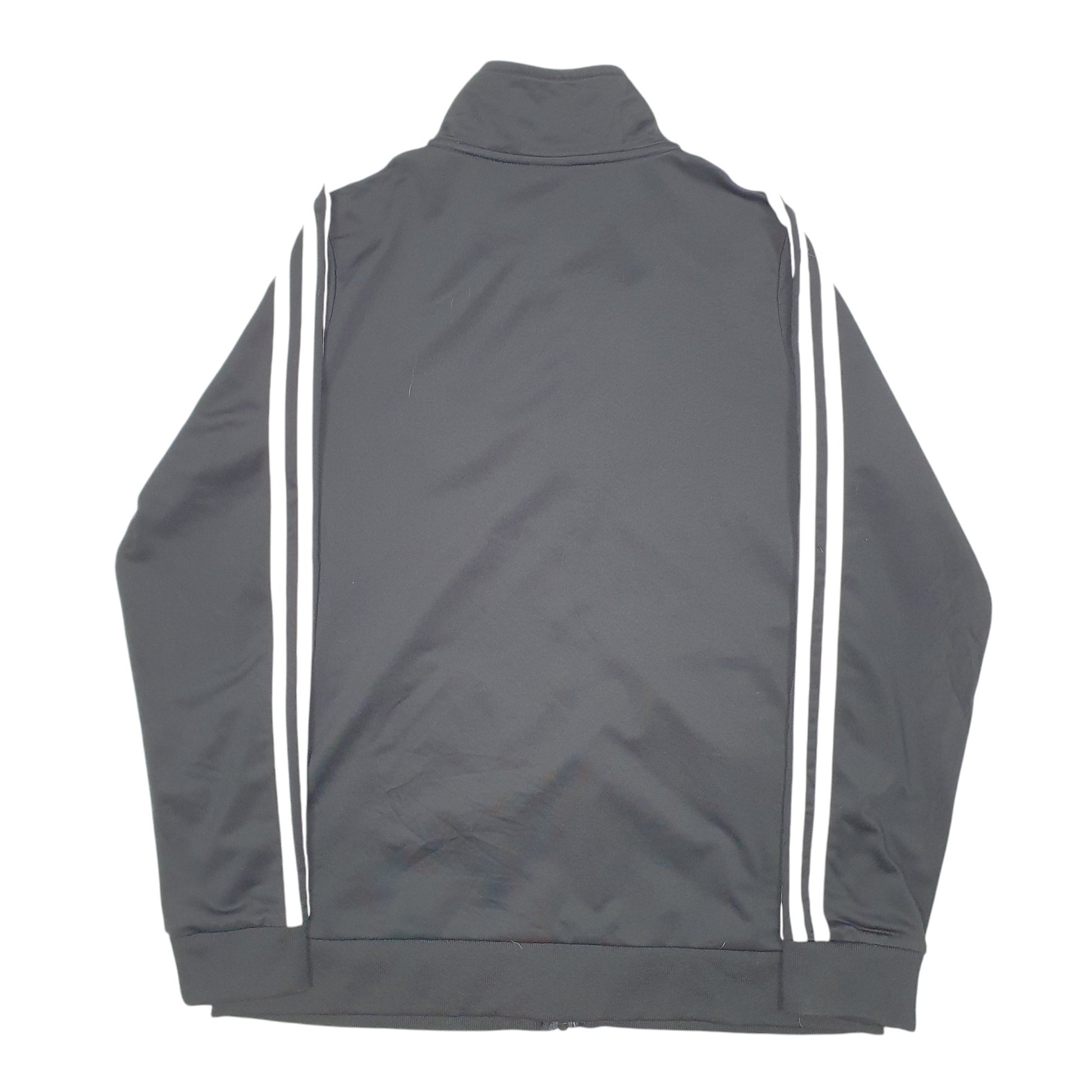 Womens Black Adidas Track Suit Top Active Full Zip Jumper