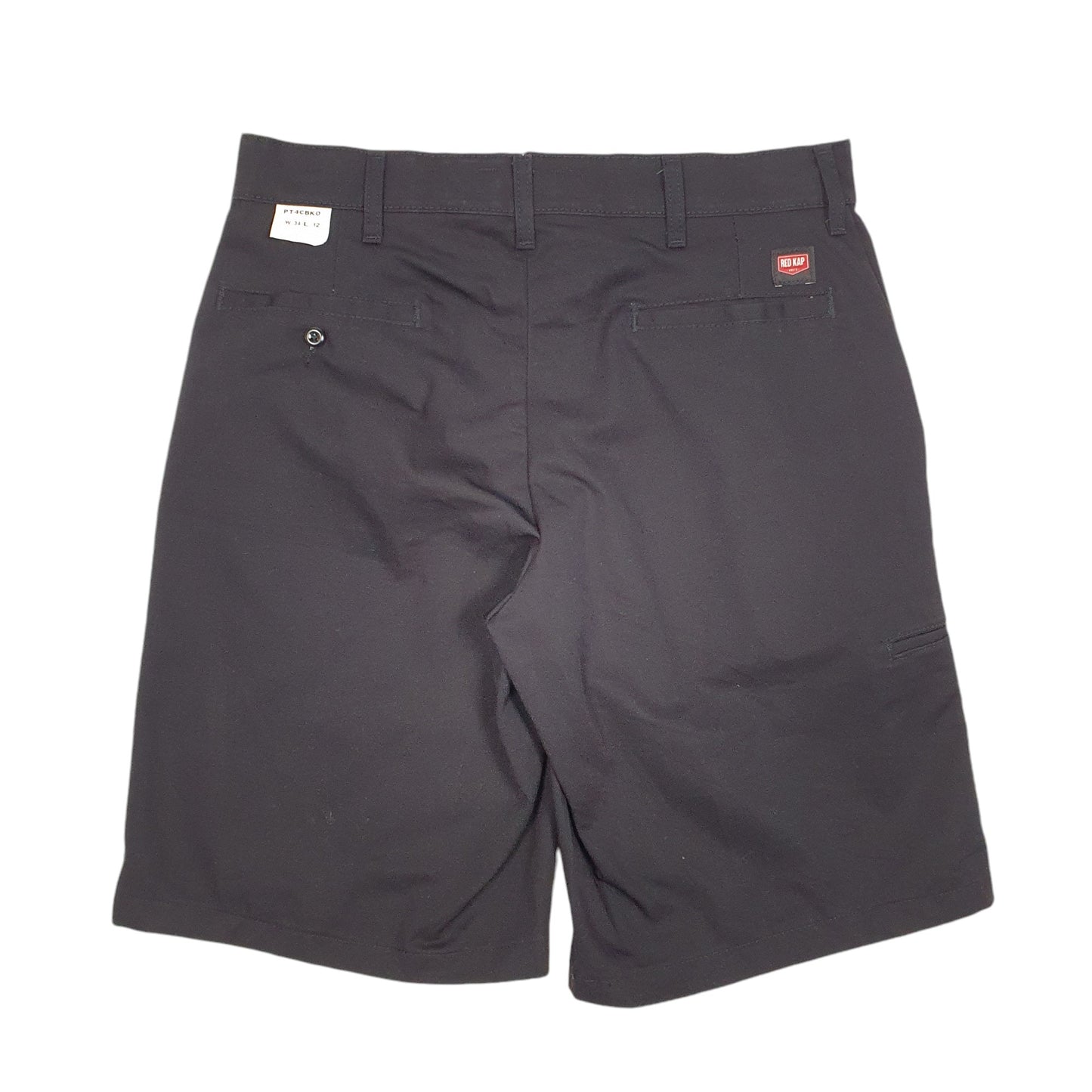 Mens Black Red Kap  Chino Shorts