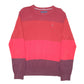 Mens Red Tommy Hilfiger Knit  Striped Sweater Crewneck Jumper