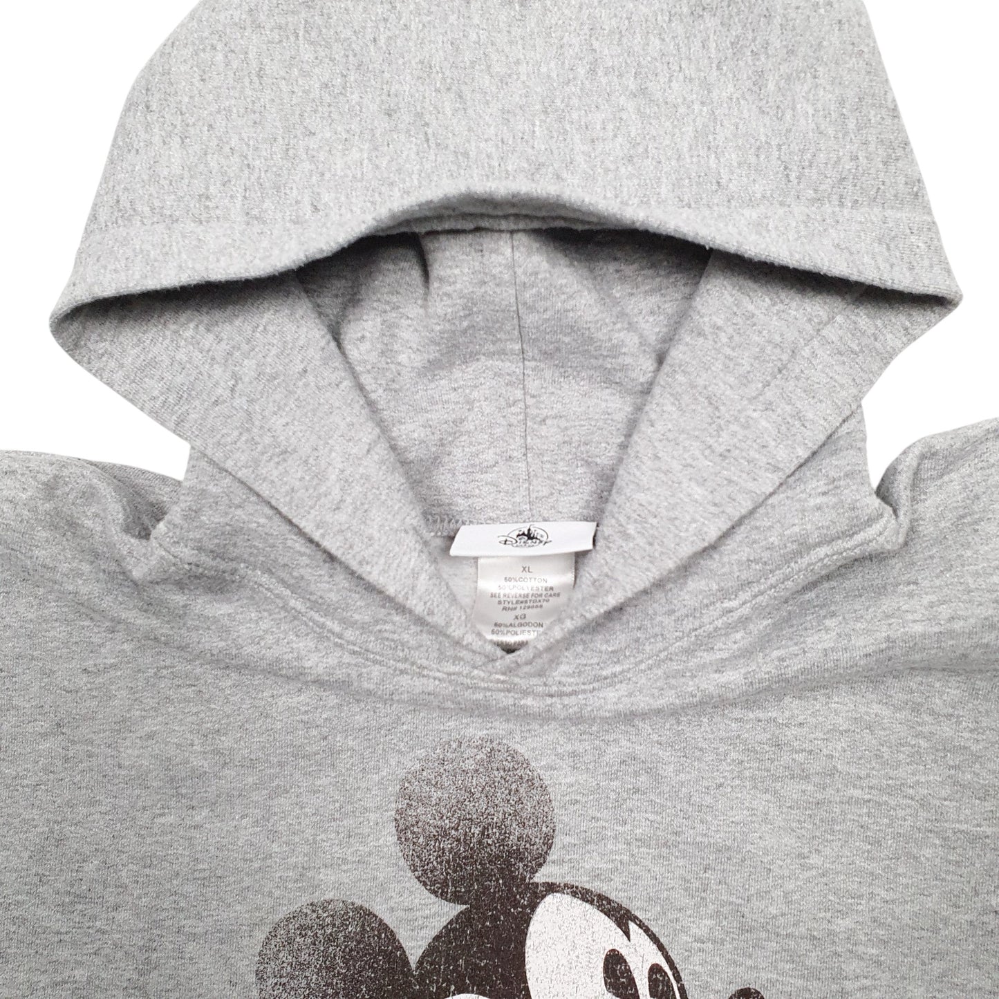 Womens Grey Disney Mickey Mouse Hoodie Jumper