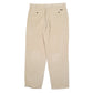 Mens Cream Tommy Hilfiger Double Pleated Corduroy Trousers