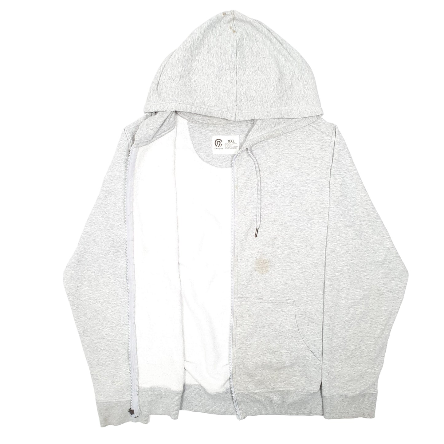 Womens Grey Champion Hoodie Full Zip Jumper