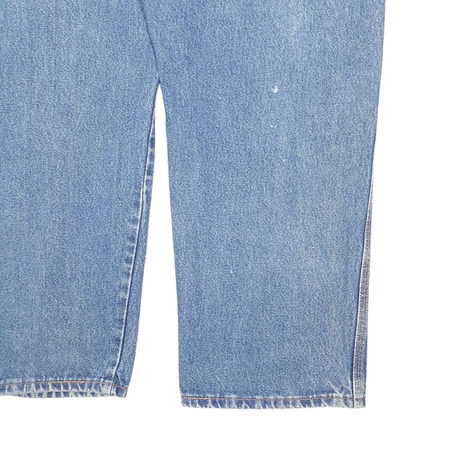 Mens Blue Wrangler Carpenter Pants Riggs Workwear Casual JeansW46 L32