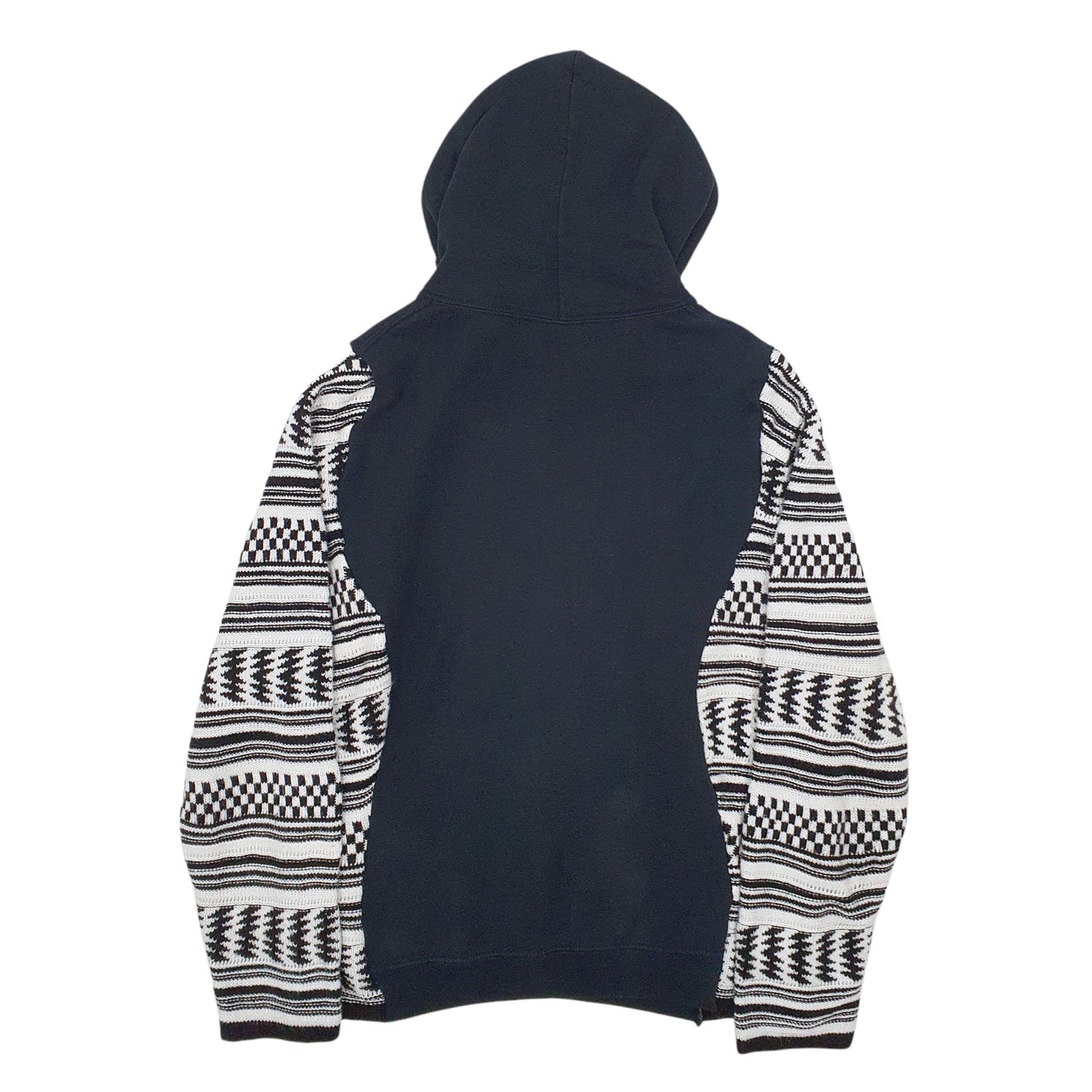 Mens Black Gildan Reworked Hoodie Jumper