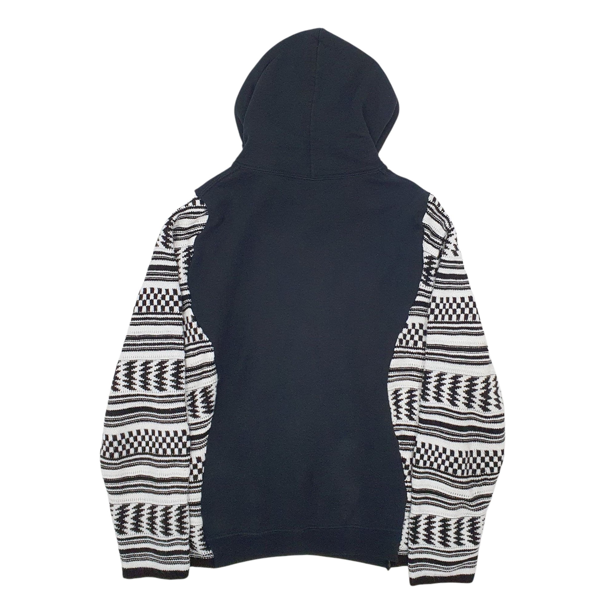 Mens Black Gildan Reworked Hoodie Jumper