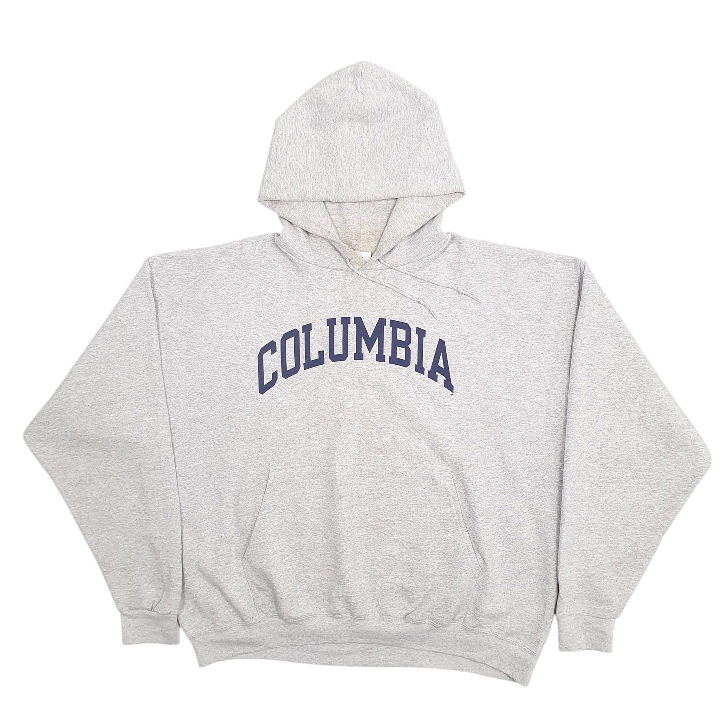 Mens Grey Champion Columbia Spellout Hoodie Jumper