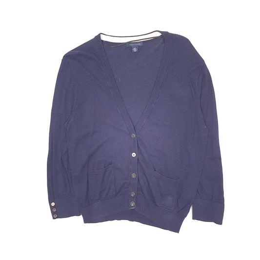 Womens Navy Tommy Hilfiger Lightweight Cardigan Jumper