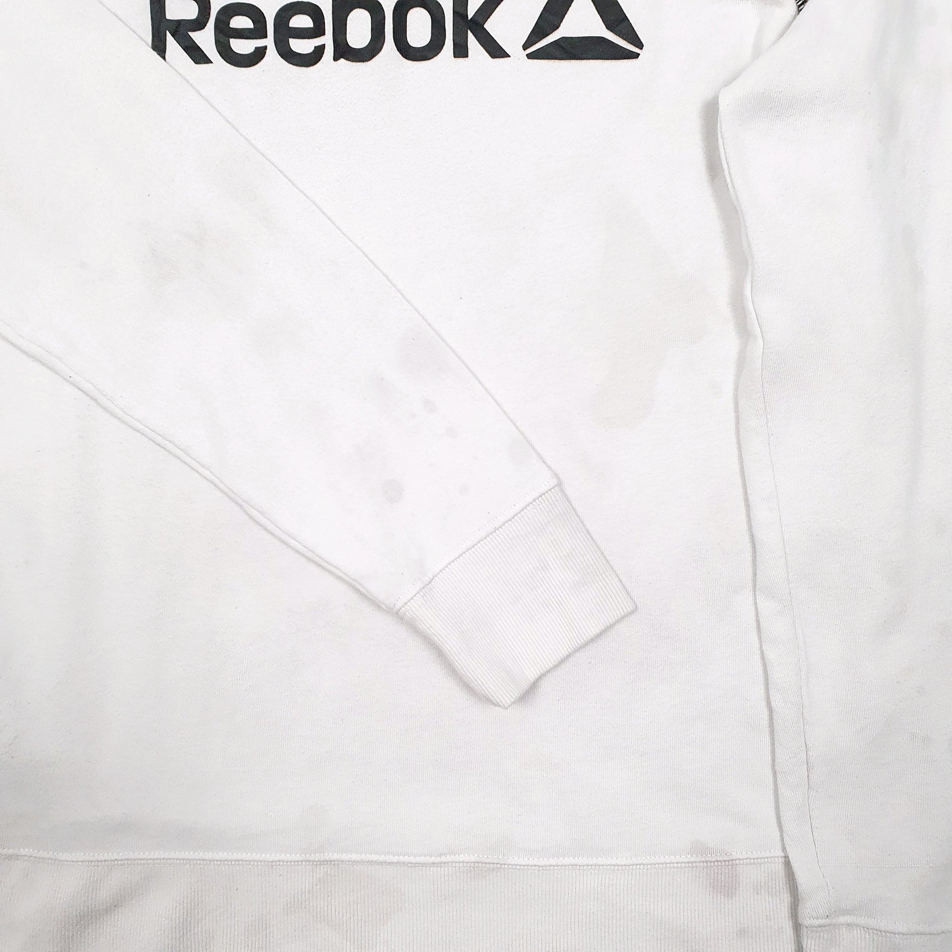 Womens White Reebok  Crewneck Jumper