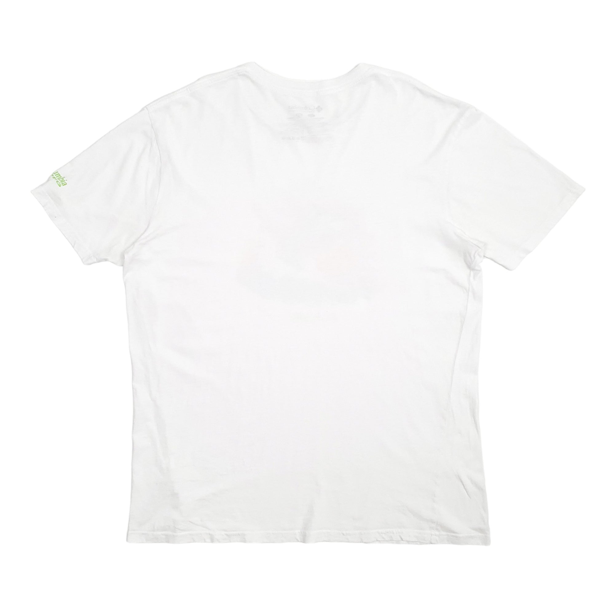 Mens White Columbia Sportswear PFG Fishing Short Sleeve T Shirt