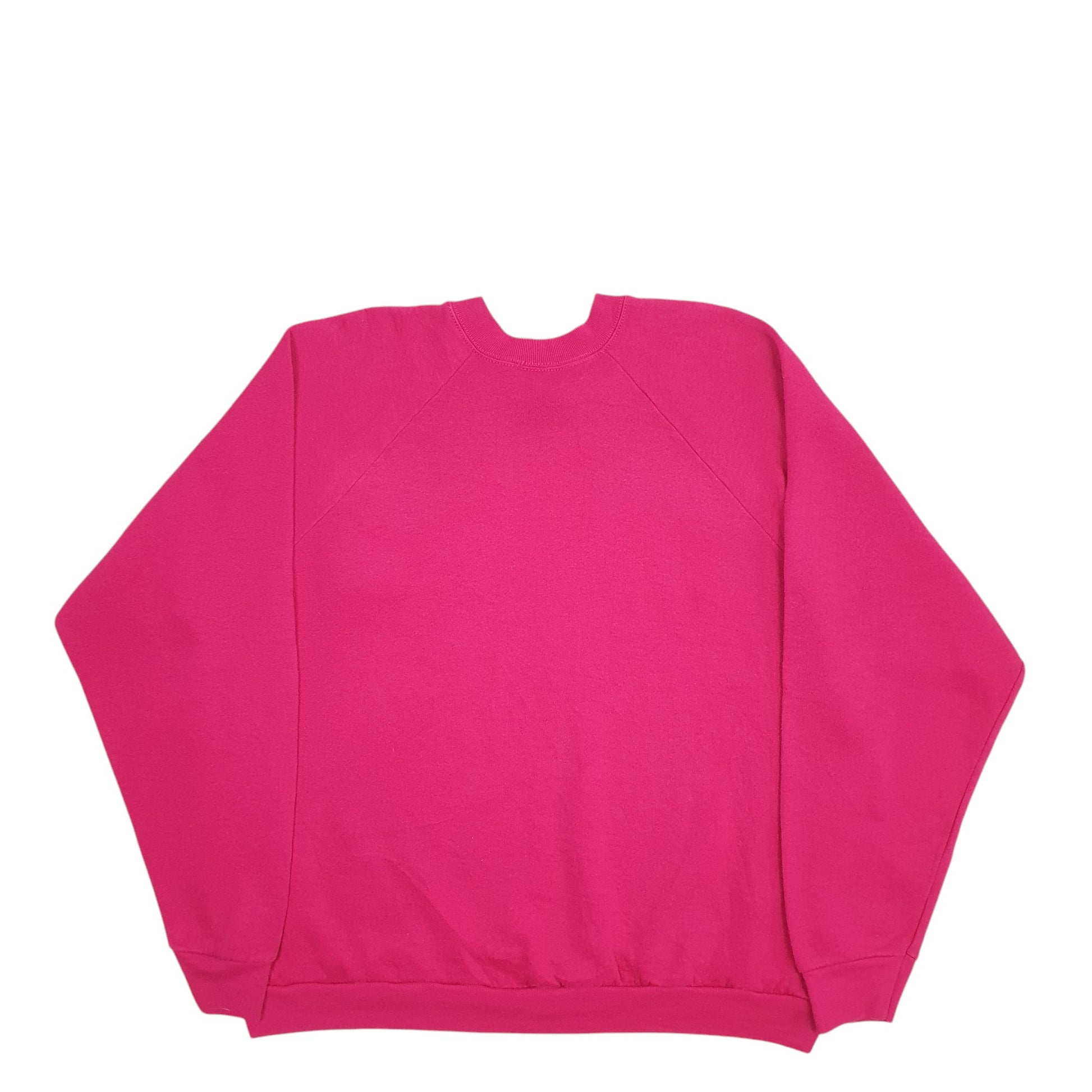 Womens Pink Fruit Of The Loom Made In USA Vintage 90's Crewneck Jumper