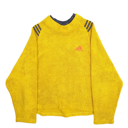 Womens Yellow Adidas Vintage 90's Crewneck Jumper