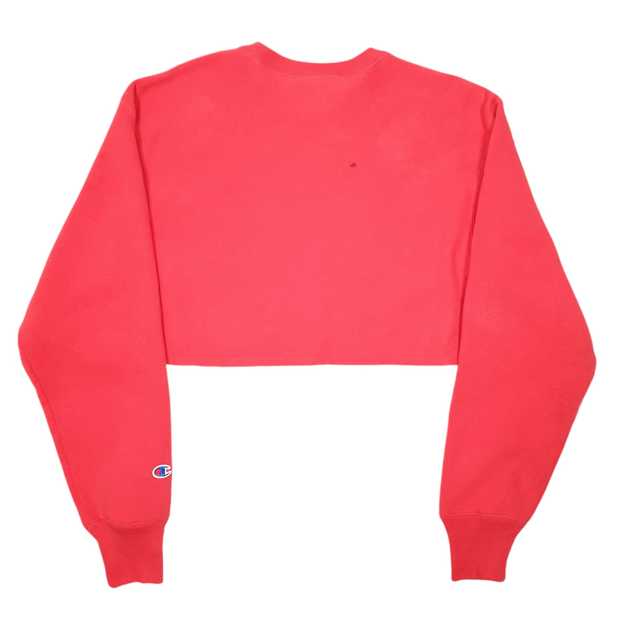 Champion red cropped sweater best sale