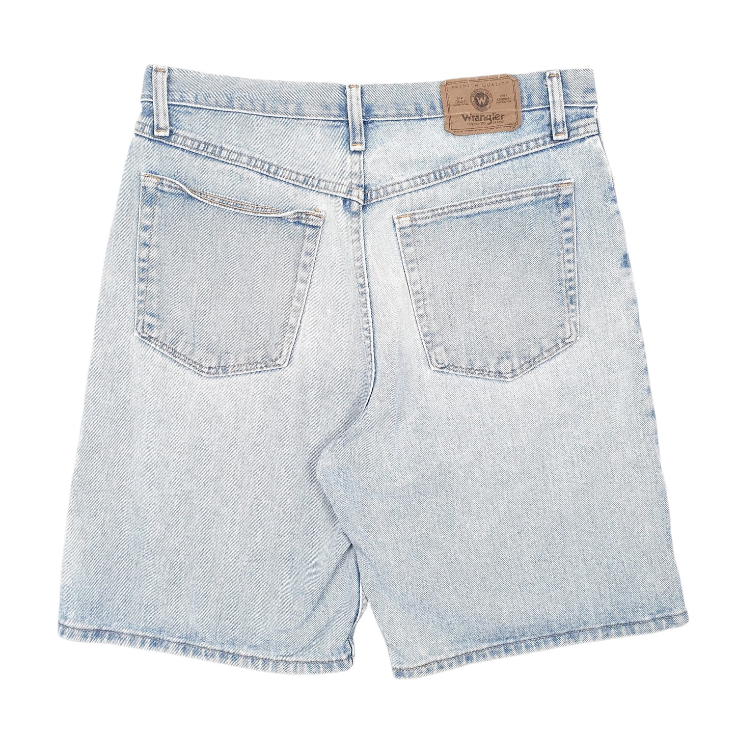 Mens Blue Wrangler Denim Jeans Jorts Regular Denim Shorts