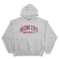 Mens Grey MV Sport Arizona State University Spellout Hoodie Jumper